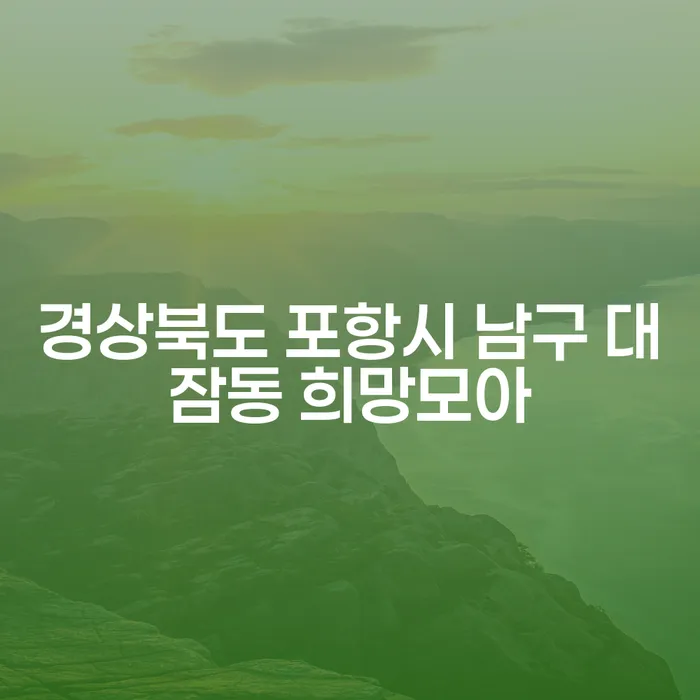 경상북도 포항시 남구 대잠동 희망모아에서 개인회생신용회복을 시작해야 하는 이유는?